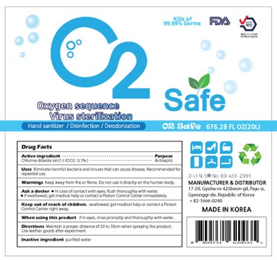 20000ml Ndc: 80928-201-04 Label (04 O2safe 20000ml Label)